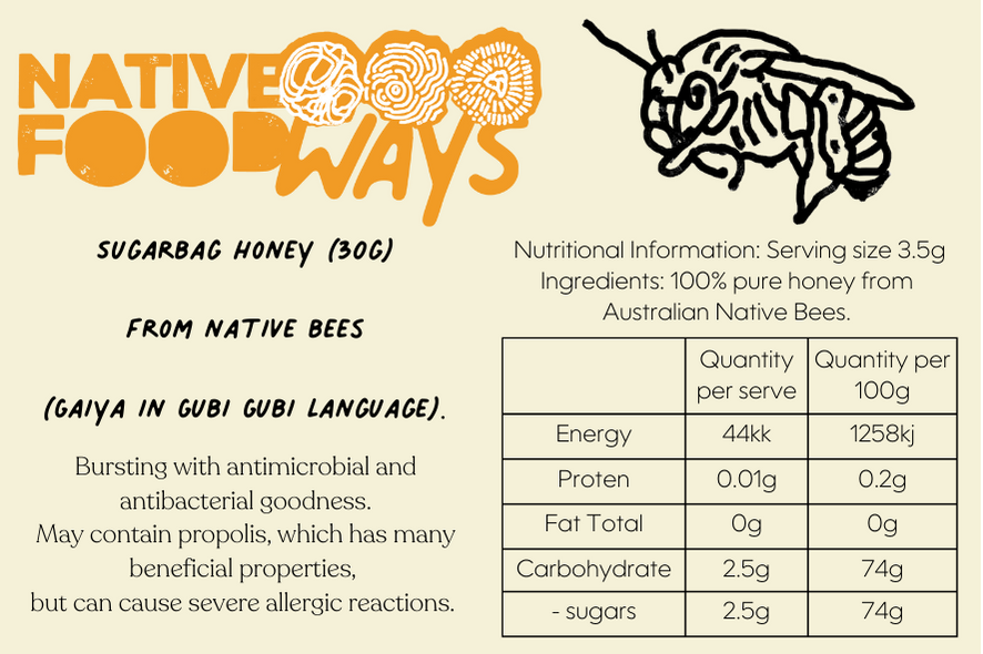 Sugarbag Native Honey 30g
